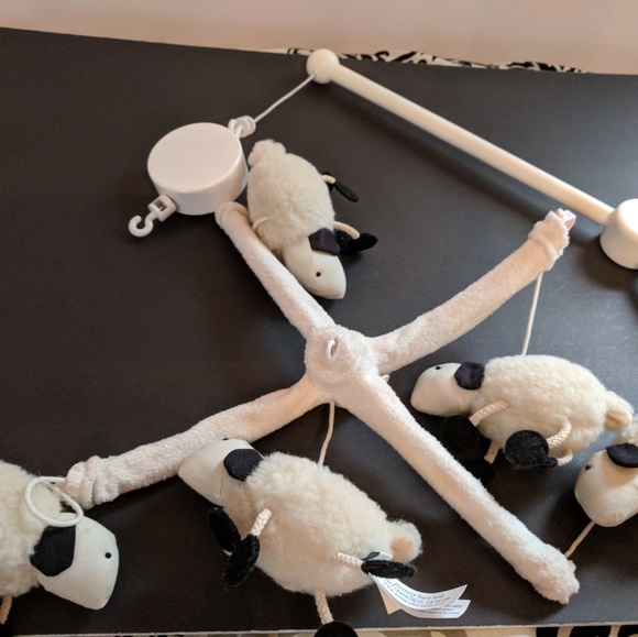 pottery barn lamb mobile